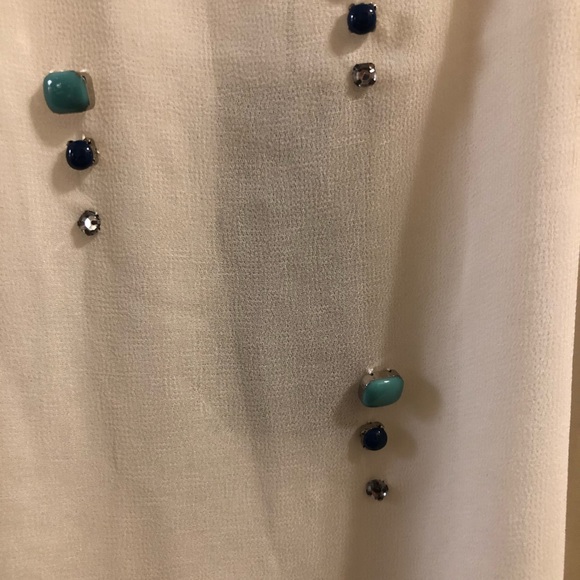 NWT Greylin Beaded Turquoise Racerback Tank M - Picture 5 of 5